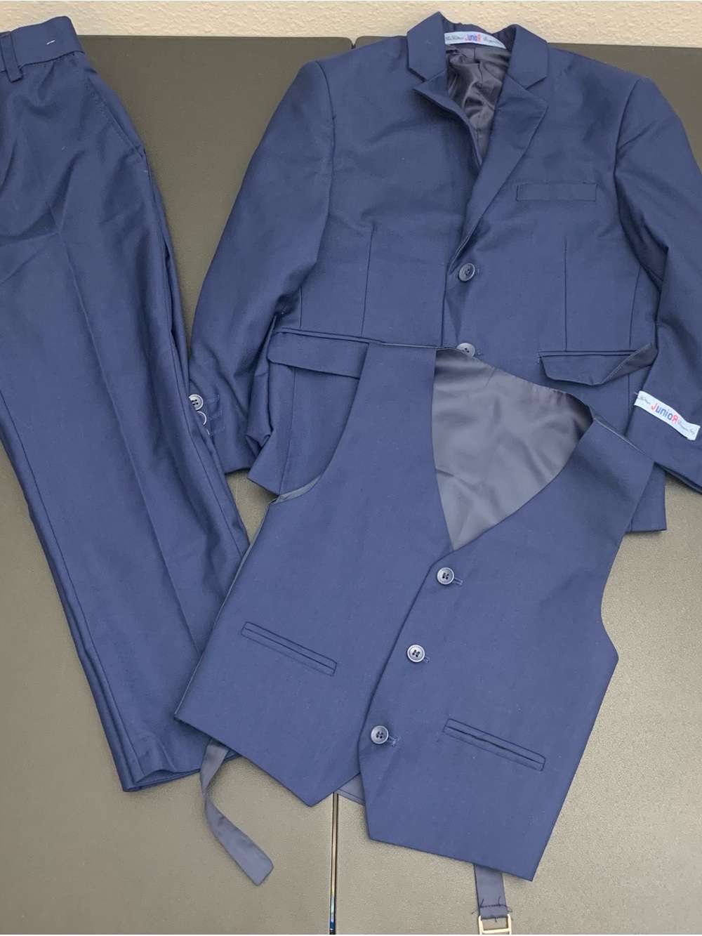 Boys Navy 3-Piece Suit